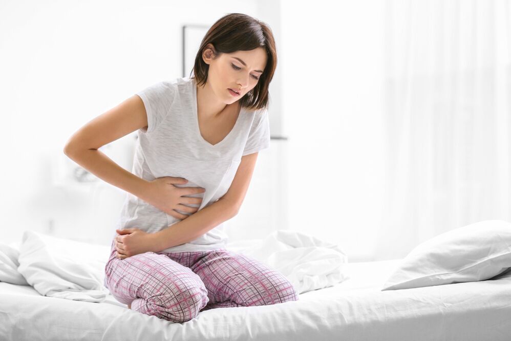đau bụng như một triệu chứng của sự hiện diện của ký sinh trùng